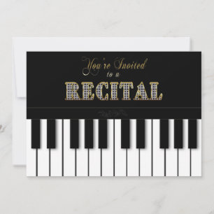RECITAL - ESTÁS INVITADO - INVITACIÓN - PIANO