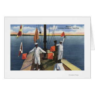 Reclutas que aprenden la señalización del semáforo