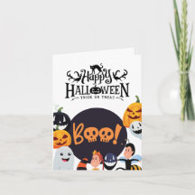 Recogida de tarjetas de saludo de Halloween - Cute