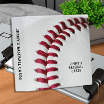 Recolector de tarjetas de cierre de béisbol blanco
