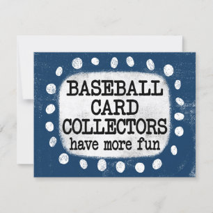 Recolectores de tarjetas de béisbol más tarjeta de
