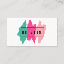 Recomendación Cepillo colorido moderno rompe con tarjeta de refe