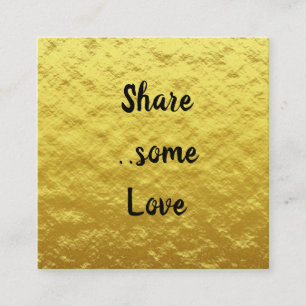 Recomendación Compartir una tarjeta de referencia de oro elegant