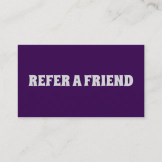 RECOMENDACIÓN CONSULTE UNA TARJETA DE REFERENCIA PARA AMIGOS