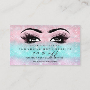 Recomendación El maquillaje del océano de la tarjeta de la