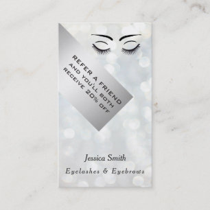 Recomendación Moda de la tarjeta de referencia pestañas y cejas