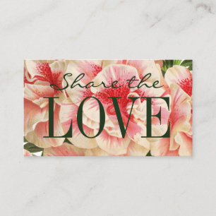 Recomendación Refiera una tarjeta de visita floral del amigo/de