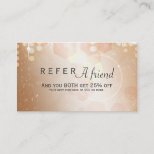 Recomendación Tarjeta de cliente de referencia Tan Coral & Cream