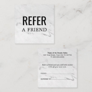 Recomendación Tarjeta de Referencia de Amigo Profesional Moderna