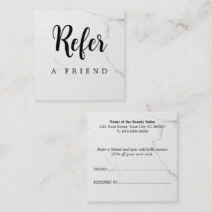 Recomendación Tarjeta de Referencia de Amigo Profesional Moderno