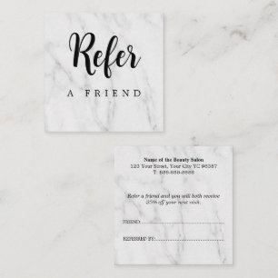 Recomendación Tarjeta de Referencia de Amigo Profesional Moderno