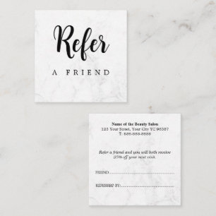 Recomendación Tarjeta de Referencia de Amigo Profesional Moderno