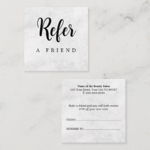 Recomendación Tarjeta de Referencia de Amigo Profesional Moderno
