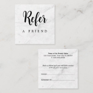 Recomendación Tarjeta de Referencia de Amigo Profesional Moderno