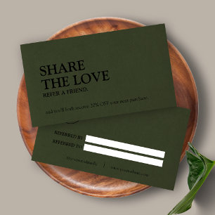 Recomendación Tarjeta de referencia de amor compartida minimalis