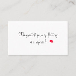 Recomendación Tarjeta de referencia de cosmetología de los labio