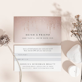 Recomendación Tarjeta de referencia de lluvia Rubor