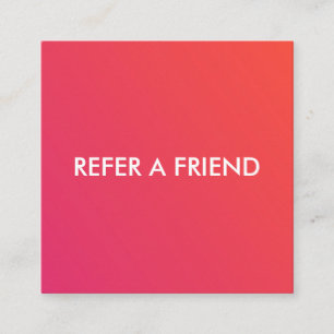Recomendación Tarjeta de Referencia de Lujo Moderno para Salón y