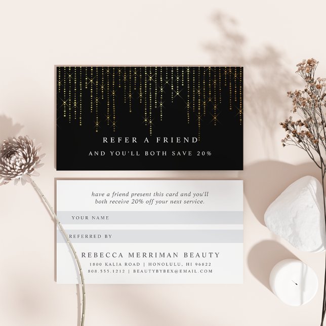 Recomendación Tarjeta de referencia de marquesina de oro (Subido por el creador)