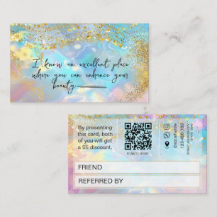 Recomendación Tarjeta de Referencia de piedra Ópalo Código Qr ho