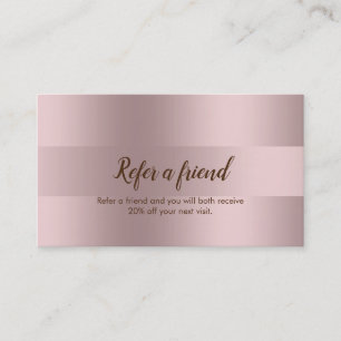 Recomendación Tarjeta de Referencia de Rayas Roose-Gold Minimali