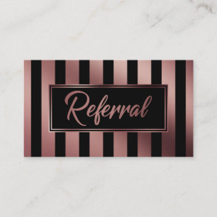 Recomendación Tarjeta de Referencia de Rayas Verticales de Oro R