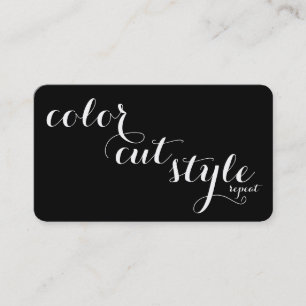 Recomendación Tarjeta de referencia de salón audaz - estilo de