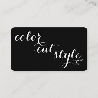 Recomendación Tarjeta de referencia de salón audaz - estilo de c
