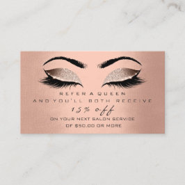 Recomendación Tarjeta de referencia de salón Rosa Rubor Grifos d