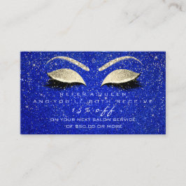 Recomendación Tarjeta de referencia de salón Skinny Gold Blue La