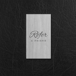 Recomendación Tarjeta de referencia profesional minimalista