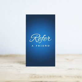 Recomendación Tarjeta de referencia profesional minimalista