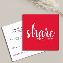 Recomendación Tarjeta de referencia simple elegante de belleza b