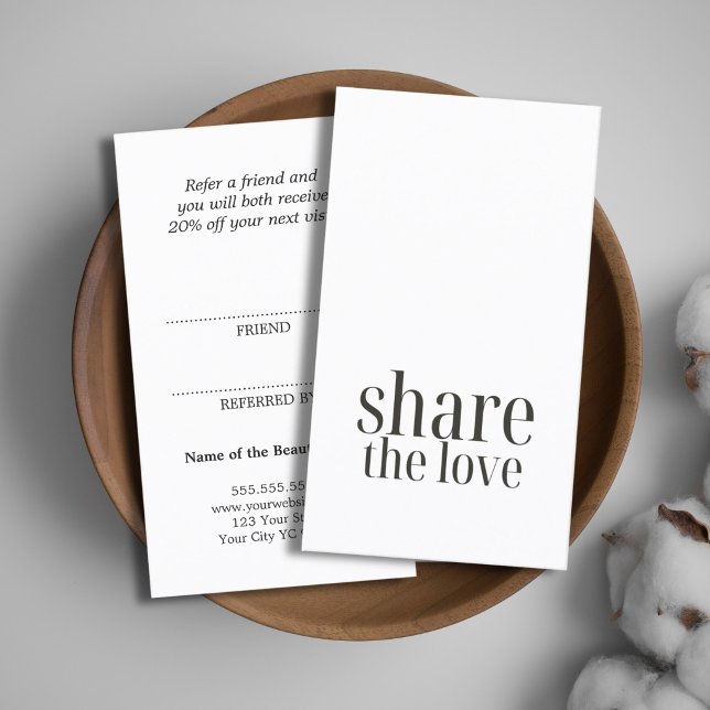 Recomendación Tarjeta de Referencia Simple y Elegante en Blanco  (Subido por el creador)