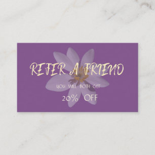 Recomendación Tarjeta de Referido Moderna y Elegante de Margarit