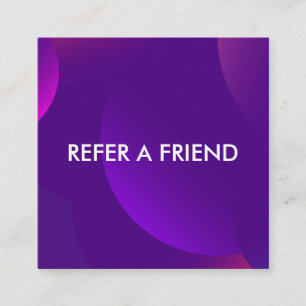 Recomendación Tarjeta de Referir a un Amigo de Lujo Moderno para