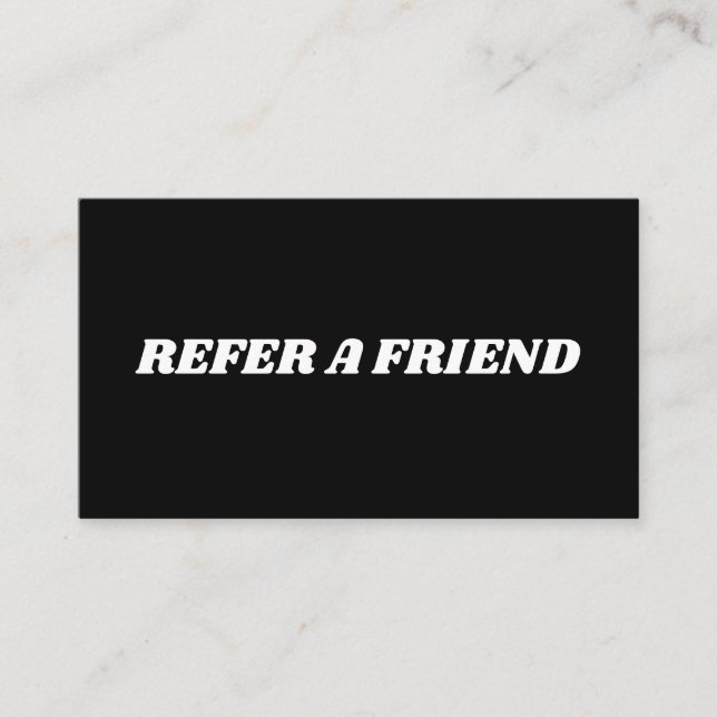 Recomendación Tarjeta de remisión: un amigo (Anverso)