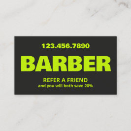 Recomendación Tarjeta QR de barbería