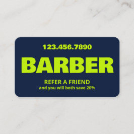 Recomendación Tarjeta QR de barbería