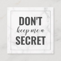 Trendy Girly Marble tarjeta de referencia de negoc