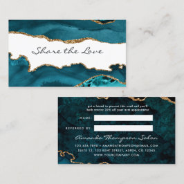 Recomendación Verde azulado - Tarjeta de referencia para el Agat