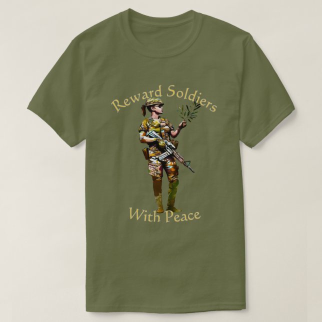 Recompensar a los soldados con camisetas de Peace  (Diseño del anverso)