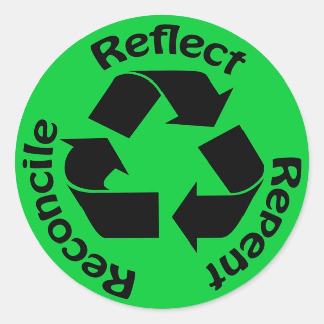 Reconciliar a los Pegatinas cristianos (Anverso)