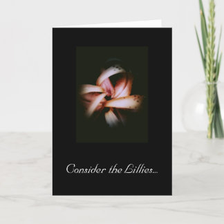 Reconsidere la tarjeta de Lillies 100