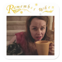 Recordar cuando el Pegatina cuadrado de borde redo