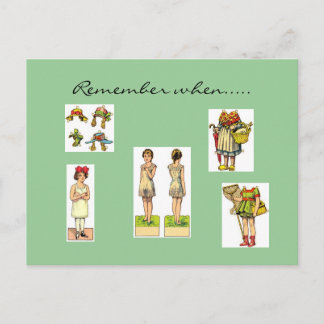 Recordar cuando las postales son antiguas