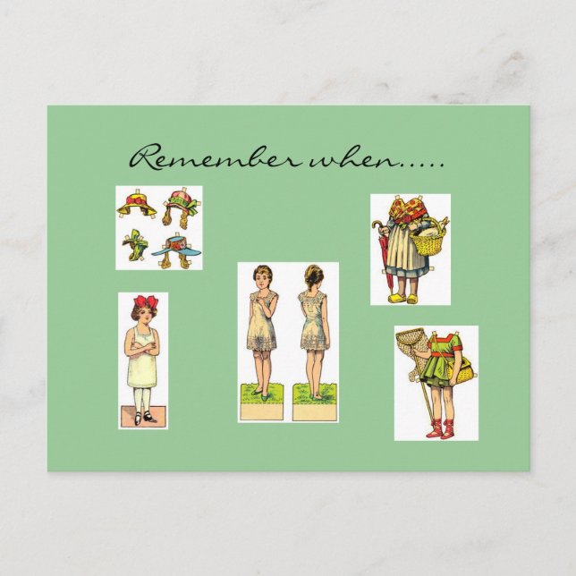 Recordar cuando las postales son antiguas (Anverso)