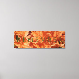 Recordar la impresión de lienzo estirado