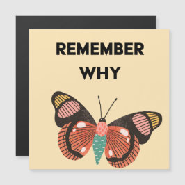 Recordar por qué tarjeta magnética de mariposa