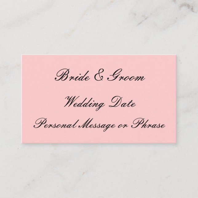 Recordatorio de boda Insertar para invitaciones o  (Anverso)